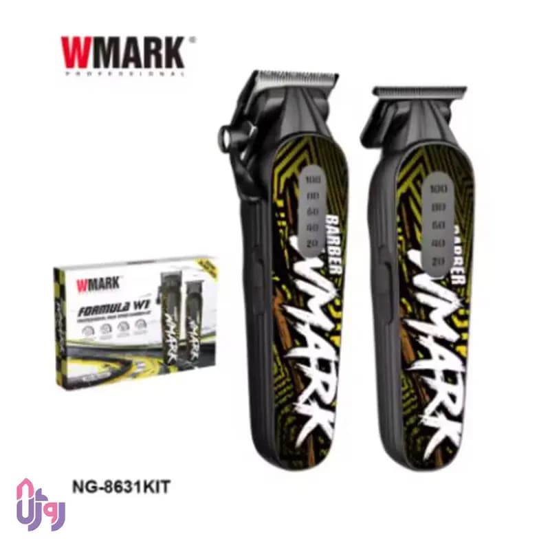 ماشین اصلاح سر و صورت ست حجم زن و خط زن دبلیومارک WMARK مدل NG-8631KIT — تصویر ۳