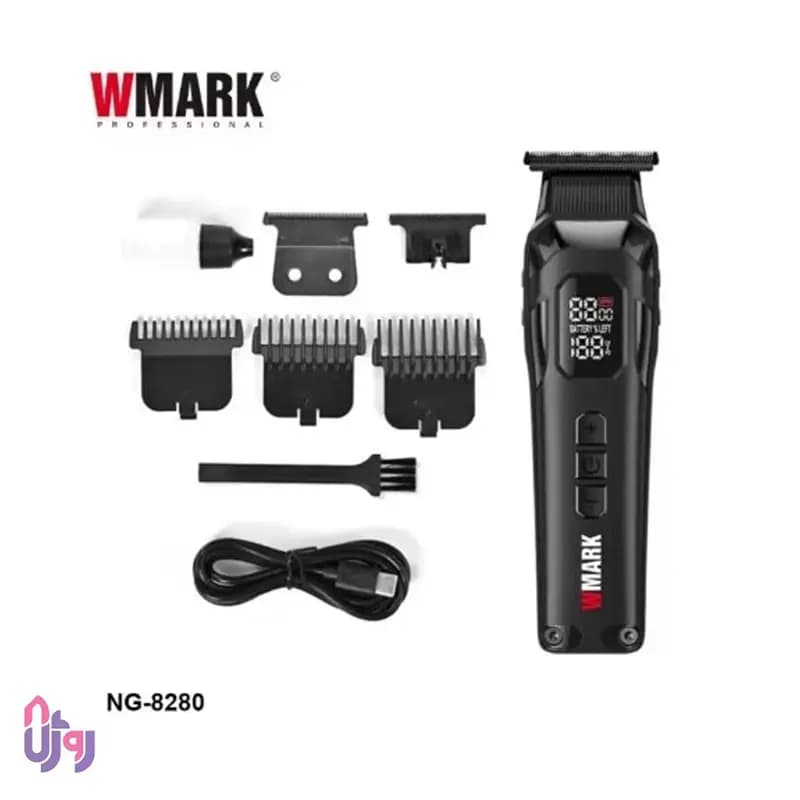 ماشین اصلاح سر و صورت حرفه‌ای دبلیومارک WMARK مدل NG-8280 — تصویر ۴