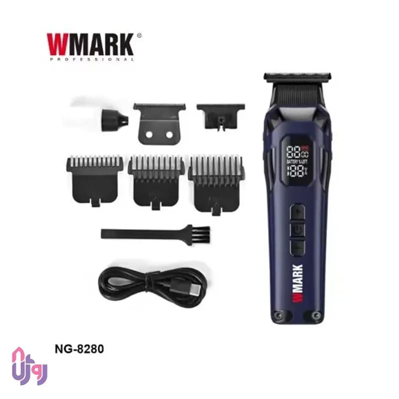 ماشین اصلاح سر و صورت حرفه‌ای دبلیومارک WMARK مدل NG-8280 — تصویر ۳