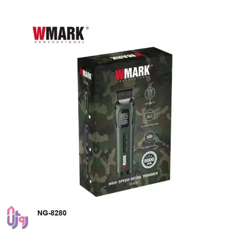 ماشین اصلاح سر و صورت حرفه‌ای دبلیومارک WMARK مدل NG-8280 — تصویر ۵