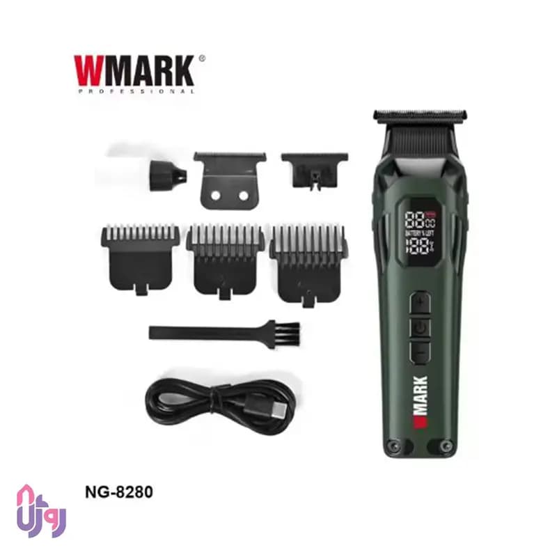 ماشین اصلاح سر و صورت حرفه‌ای دبلیومارک WMARK مدل NG-8280 — تصویر ۲