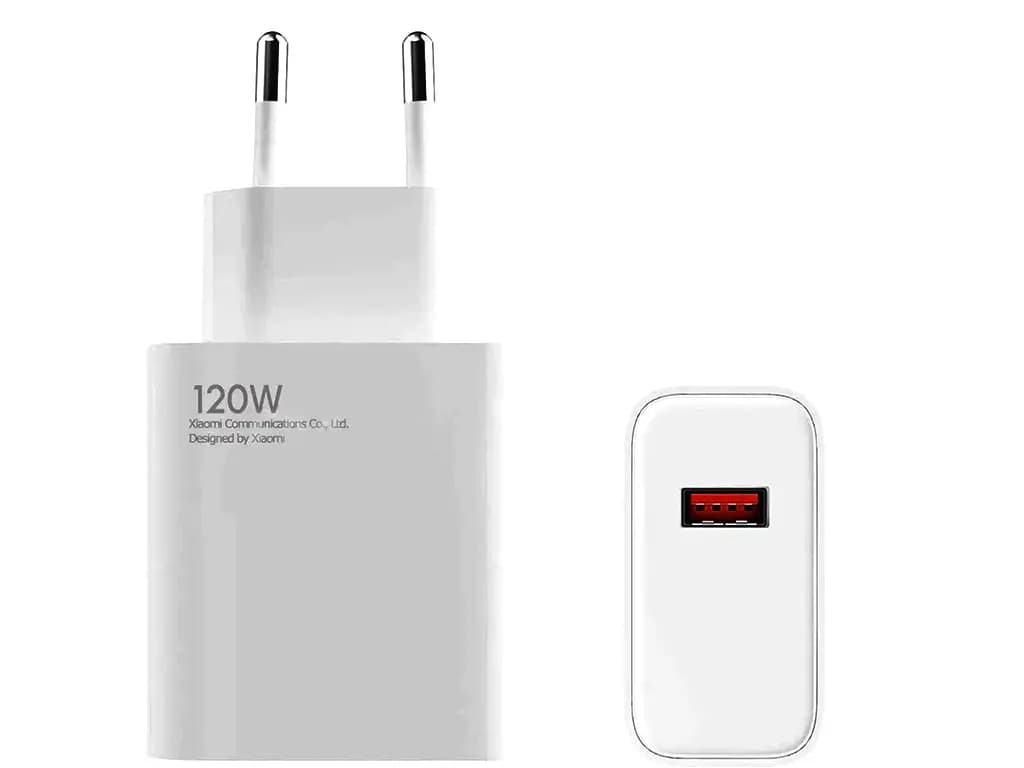 آداپتور 120w شيايومي هاي کپي رنگ سفيد — تصویر ۲