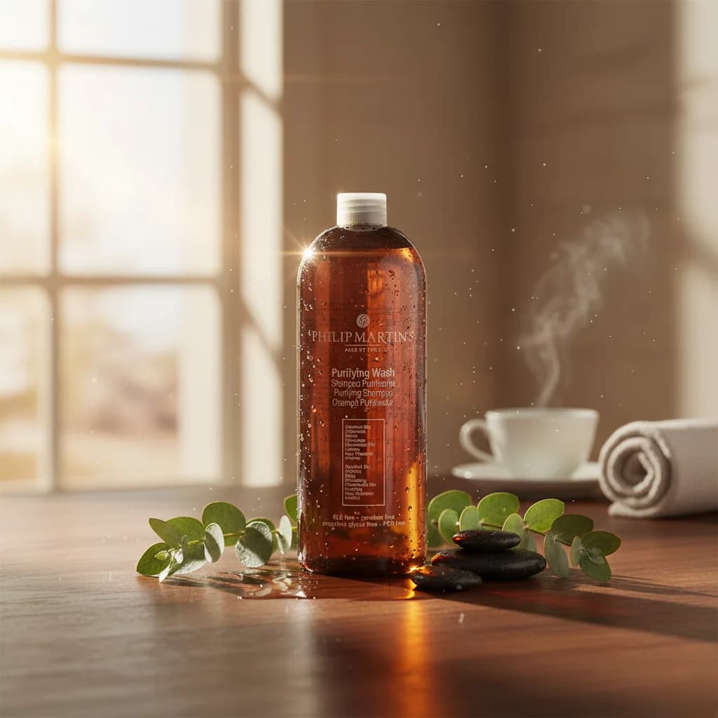 شامپو پاک کننده و کنترل چربی فیلیپ مارتینز Philip Martin’s مدل Purifying Wash | حجم 1000 میلی‌لیتر — تصویر ۶
