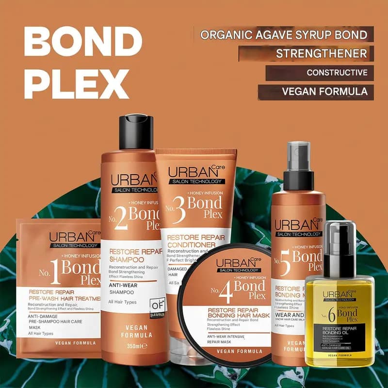 شامپو ترمیم و بازسازی کننده مو اربن کر مدل Bond Plex | حجم 350 میل — تصویر ۸