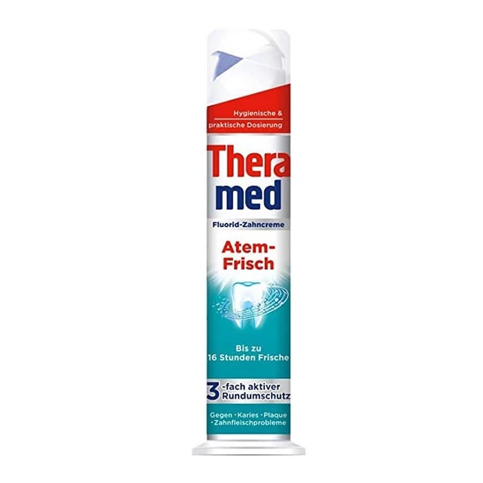 خمیردندان پمپی ترامد آنتی باکتریال و ضد پوسیدگی طرح atem-fresch 100 میل