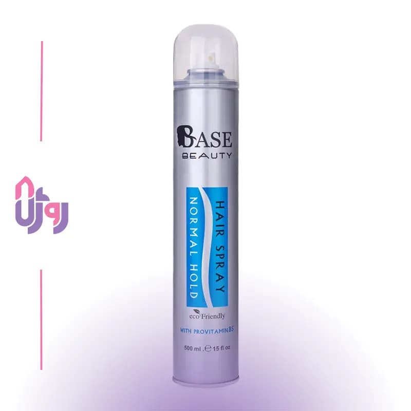 اسپری حالت دهنده مو بیس BASE BEAUTY مدل نرمال NORMAL HOLD حجم 500 میلی لیتر