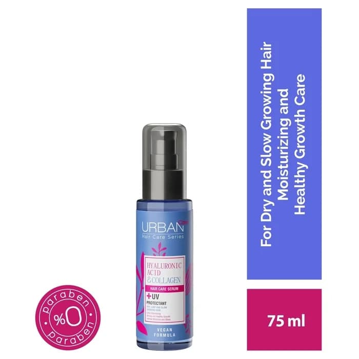 سرم مو آبرسان هیالورونیک اسید و کلاژن اربن کر مدل Hyaluronic Acid & Collagen | حجم 75 میل — تصویر ۳
