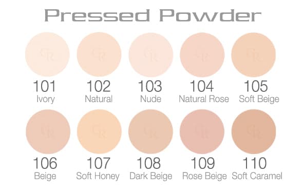 پنکک فشرده طلایی گلدن رز مدل Pressed Powder — تصویر ۴