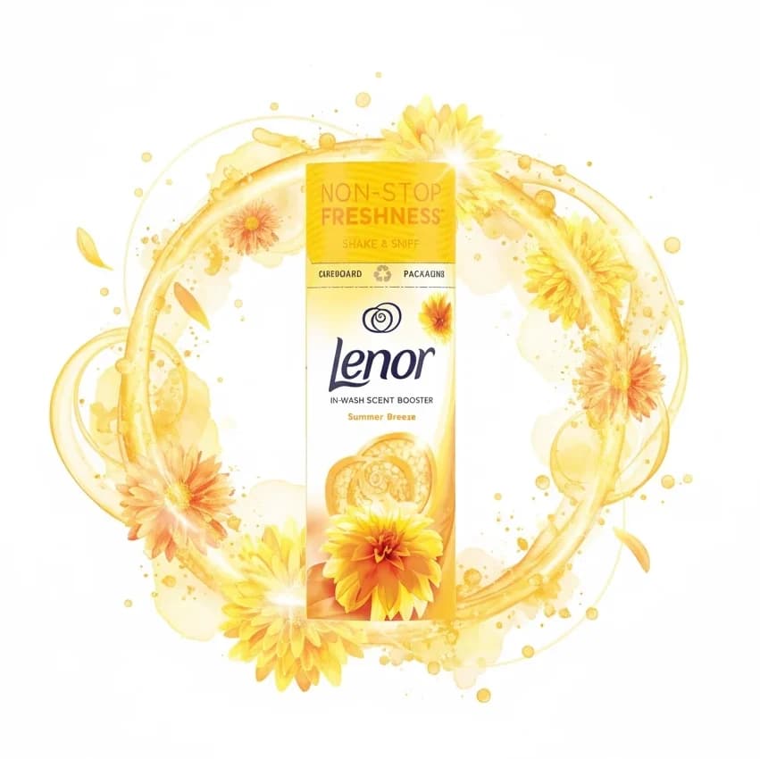 خوشبو كننده لباس نسیم تابستانی لنور Lenor مدل Summer Breeze | حجم 176 گرم — تصویر ۲