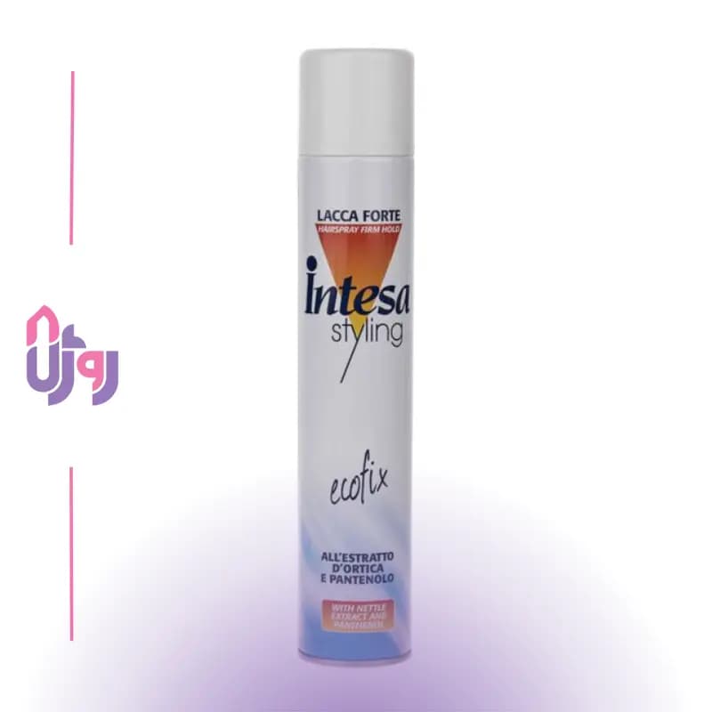 اسپری نگهدارنده حالت مو اینتسا Intesa مدل Styling Ecofix Firm Hold حجم 500 میلی‌لیتر