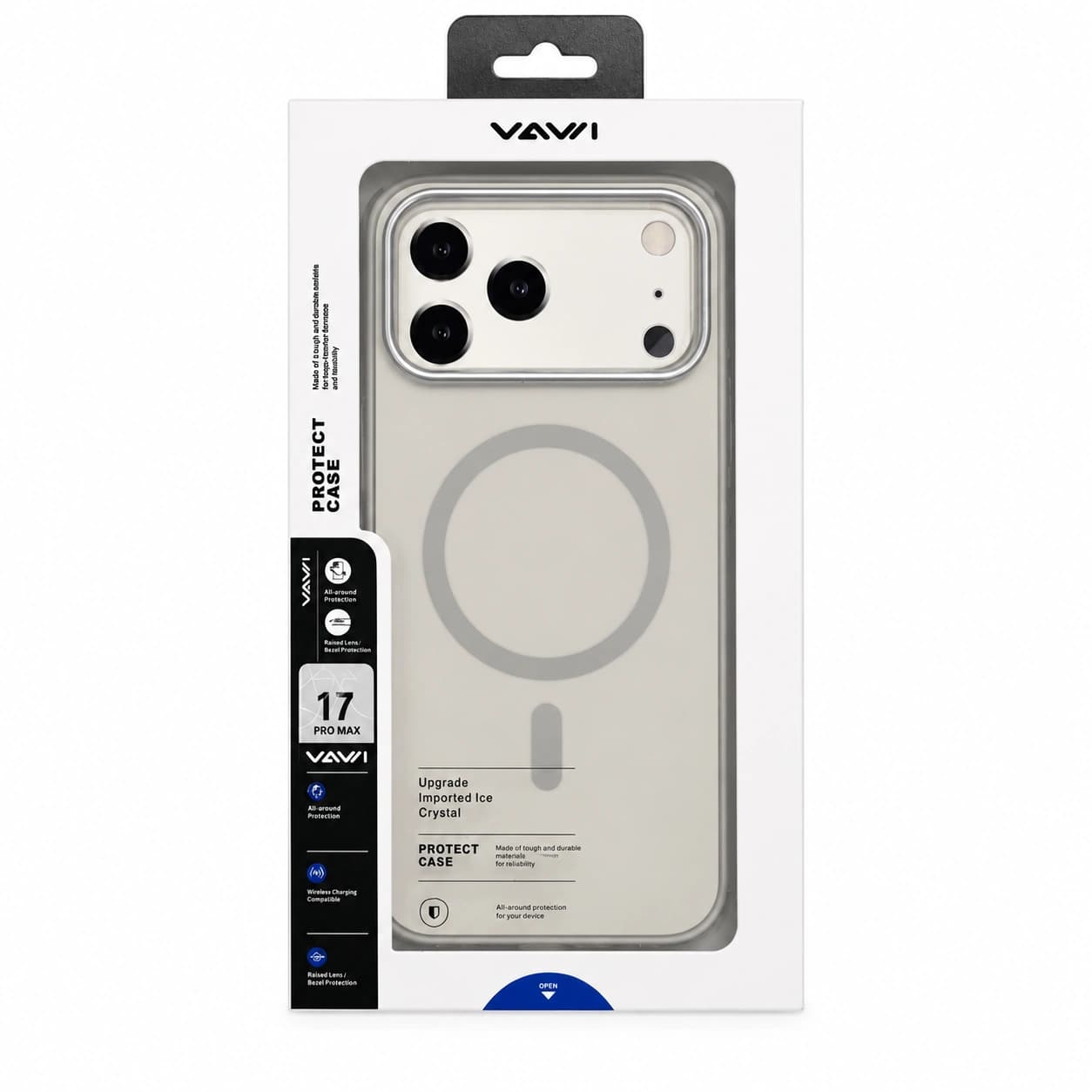 قاب آيفون 17 پرومکس برند VAWI مدل LEATHER MAGSAFE — تصویر ۴