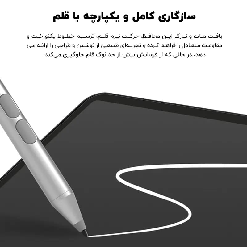 گلس آيپد پرو / اير 11 اينچ 2024 برند ROCKYMILE مدل PAPERFEEL — تصویر ۳