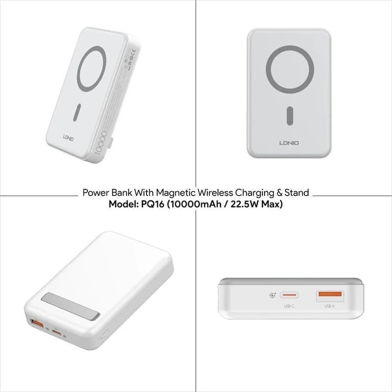 پاوربانک 10000mAh برند LDNIO مدل PQ16 — تصویر ۳