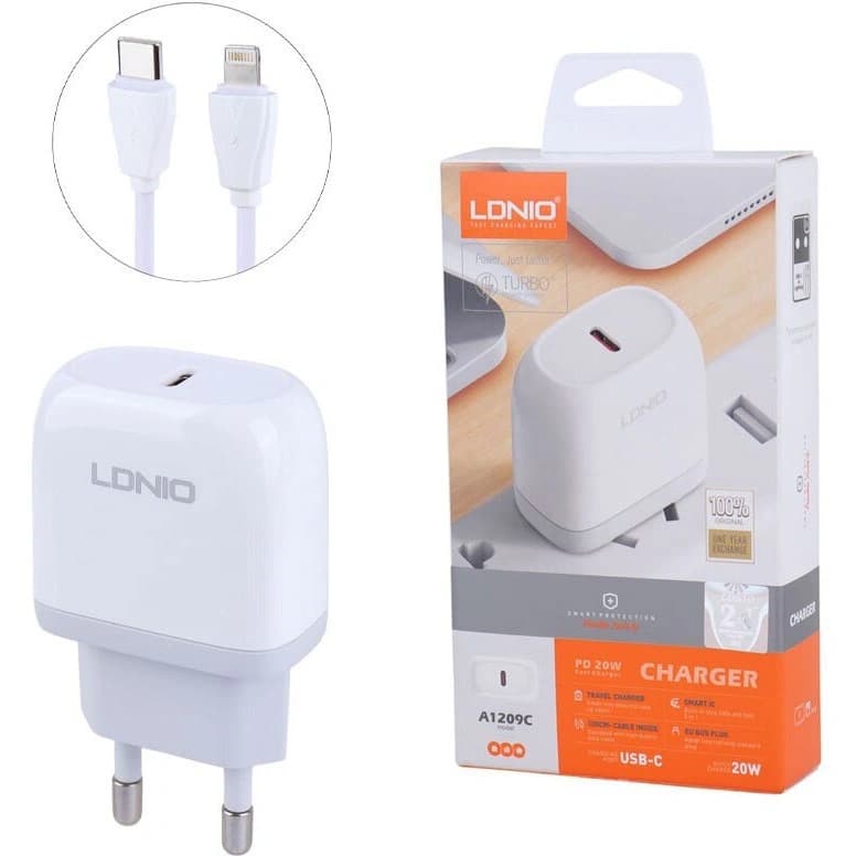 آداپتور 20W LDNIO مدل A1209C — تصویر ۲