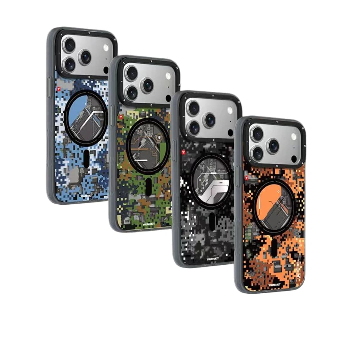 قاب آيفون 17پرومکس برند YOUNGKIT مدل CAMOUF 3D