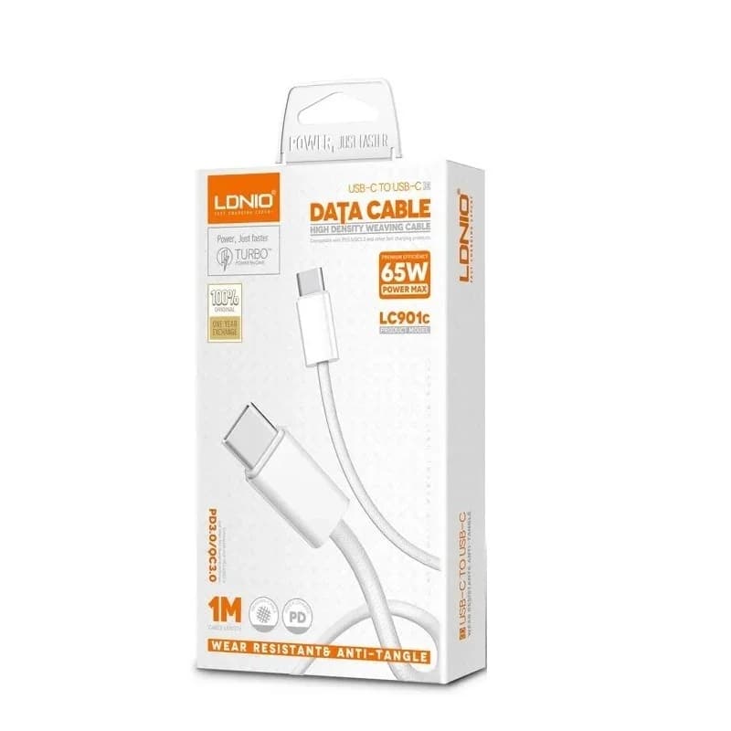 کابل برند LDNIO دو سر TYPE-C مدل LC901C — تصویر ۲