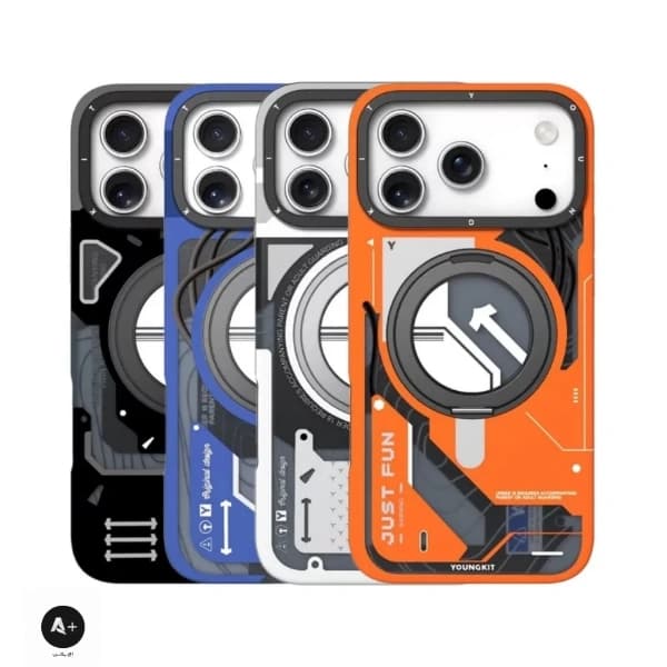 قاب آيفون 17 پرومکس برند YOUNGKIT مدل cyberpunk 360