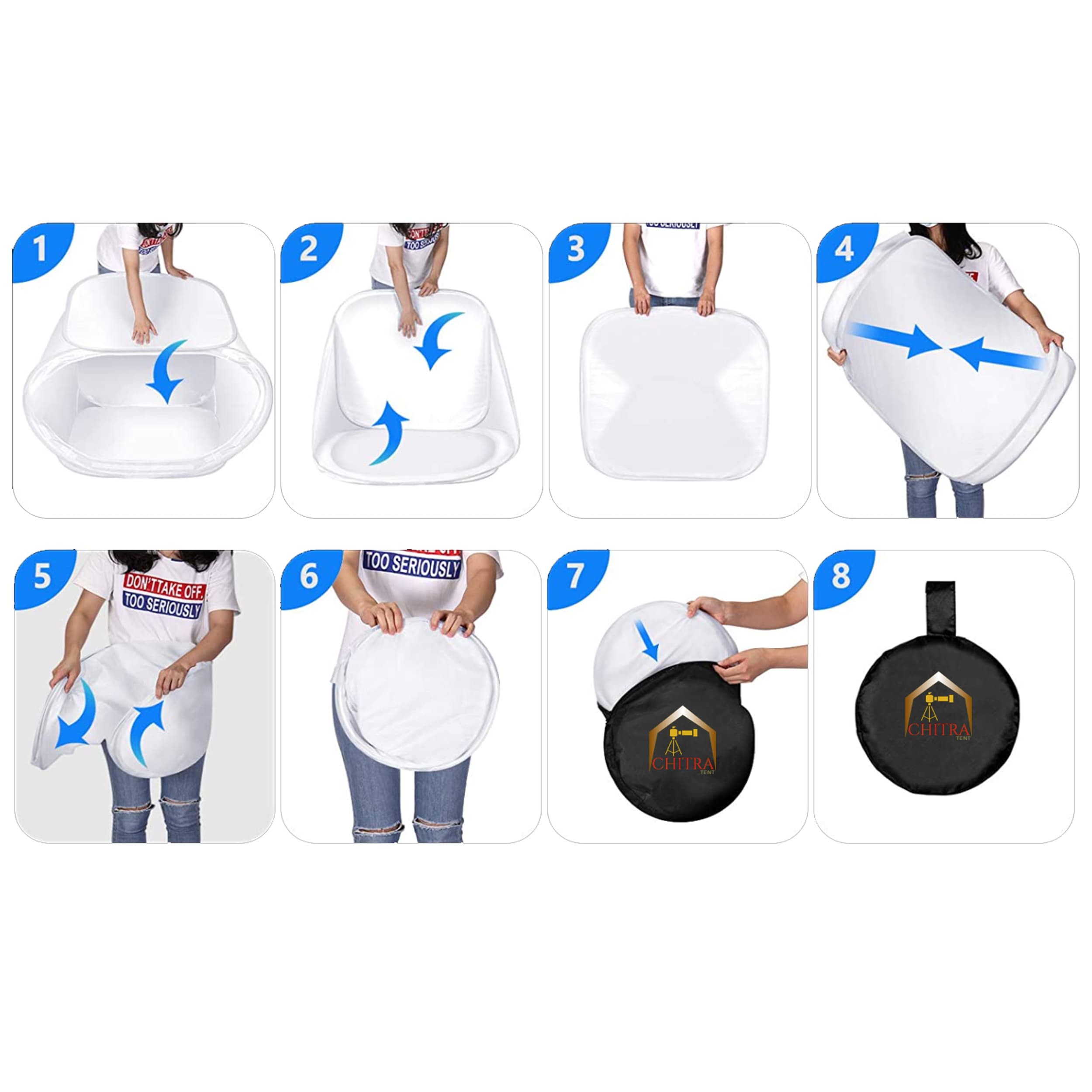 لایت باکس عکاسی چیترا 80×80×80 سانتی متر — تصویر ۷