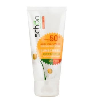 کرم ضد آفتاب رنگ طبیعی شون با SPF50 مناسب پوست چرب حجم 50 میلی لیتر
