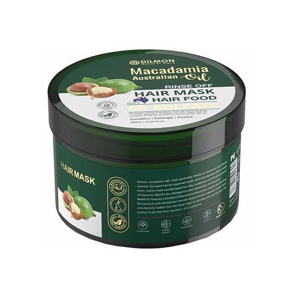 ماسک مو ماکادمیا دیلمون بدون سولفات، تغذیه، ترمیم و آبرسانی مو