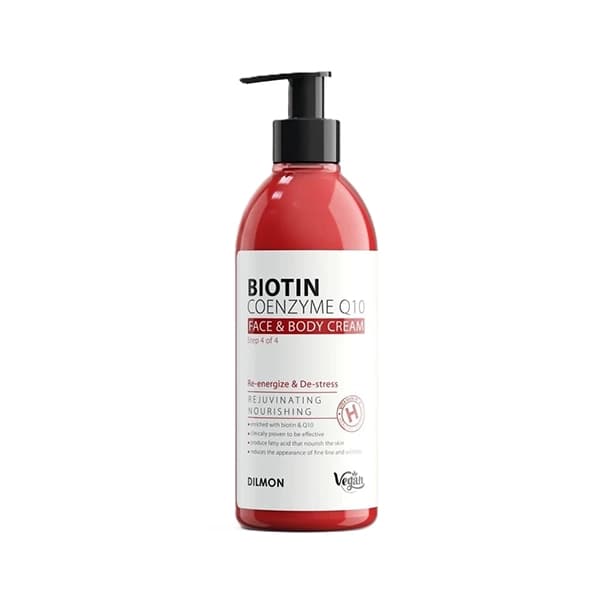کرم مرطوبکننده دست و صورت دیلمون مدل BIOTIN حجم ۳۵۰ میلی لیتر