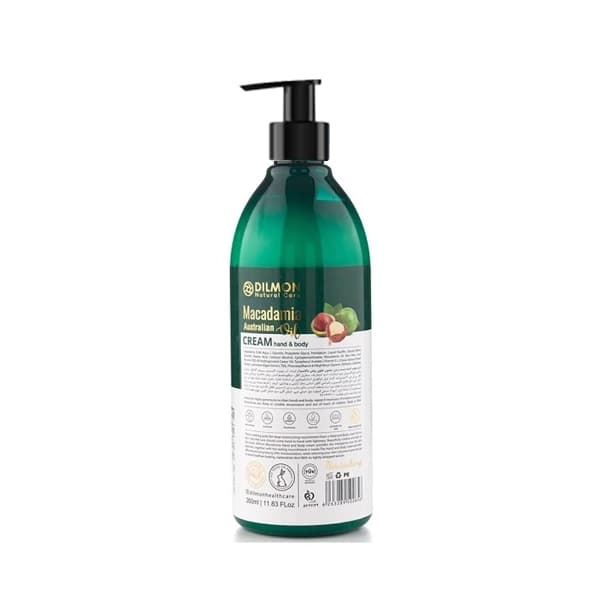 کرم مرطوب‌کننده دست و بدن دیلمون مدل Macadamia حجم ۳۵۰ میلی لیتر — تصویر ۲