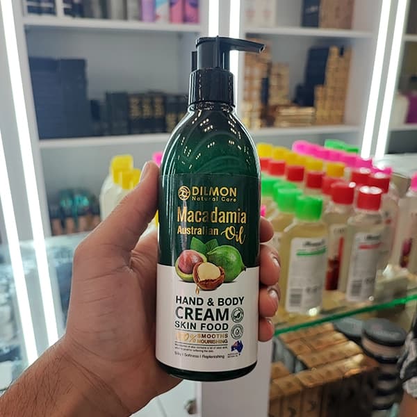 کرم مرطوب‌کننده دست و بدن دیلمون مدل Macadamia حجم ۳۵۰ میلی لیتر — تصویر ۴