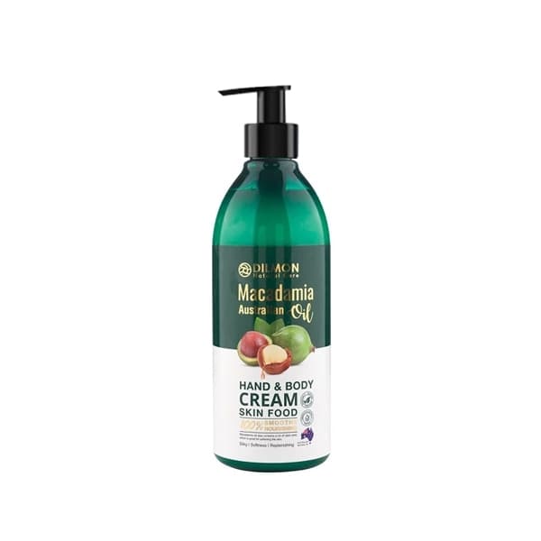 کرم مرطوب‌کننده دست و بدن دیلمون مدل Macadamia حجم ۳۵۰ میلی لیتر