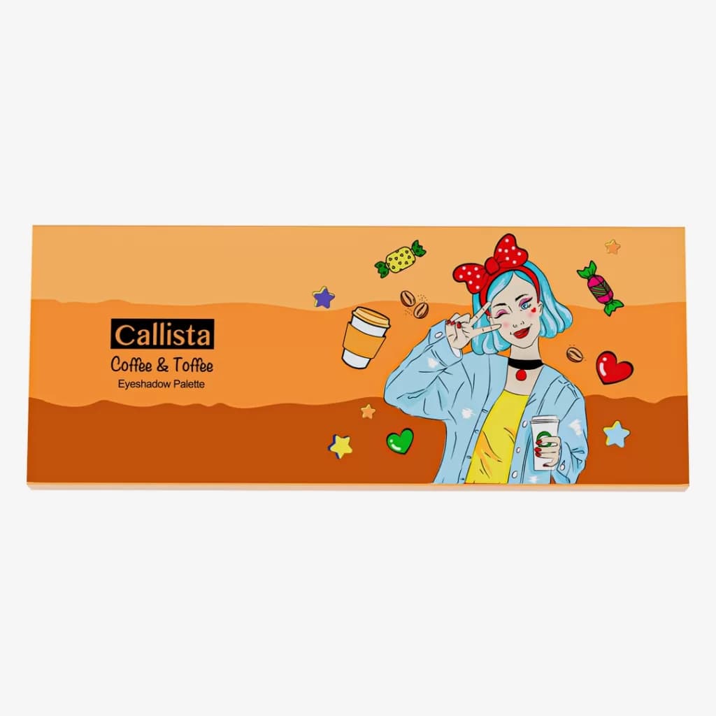پالت سایه 10 رنگ کد 20 coffee and toffee کالیستا — تصویر ۲