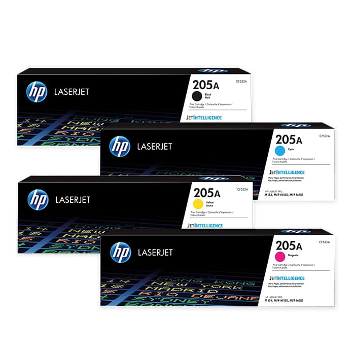 ست کارتریج رنگی HP 205A Cartridge