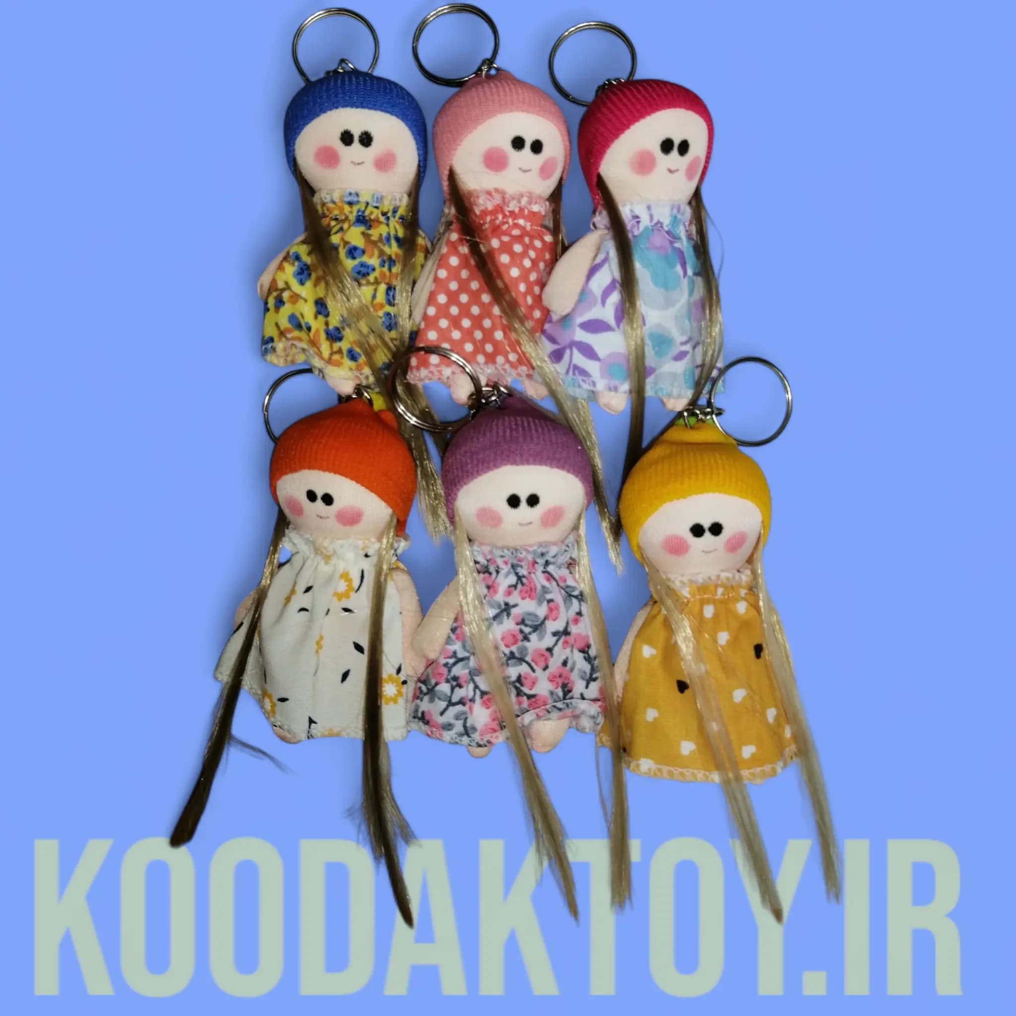 آویز و جاکلیدی عروسک دختر روسی