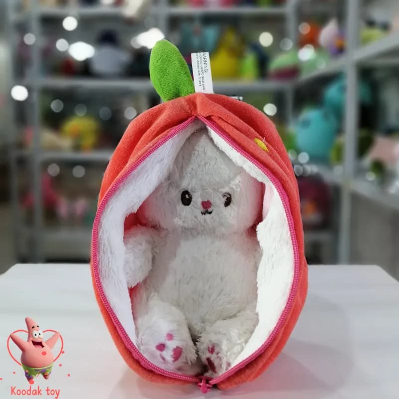 عروسک خرگوش سورپرایزی خزدار