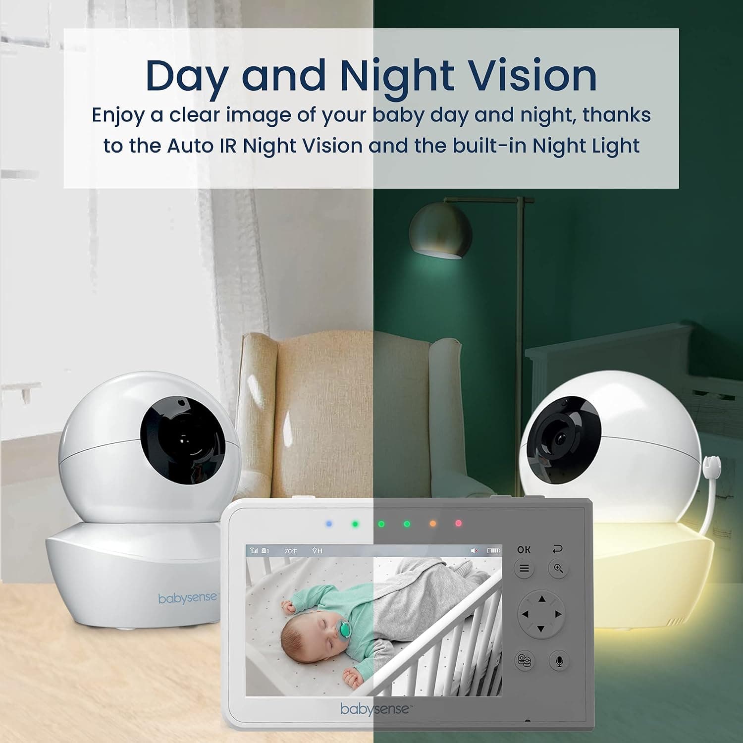 دوربین اتاق کودک Babysense مدل V43 | مانیتور 4.3 اینچی — تصویر ۳