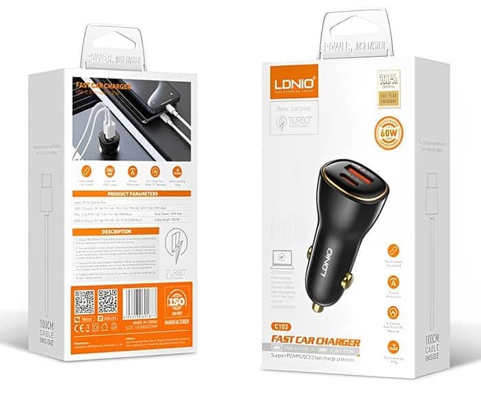 شارژر فندکی الدینیو مدل C103 — تصویر ۶