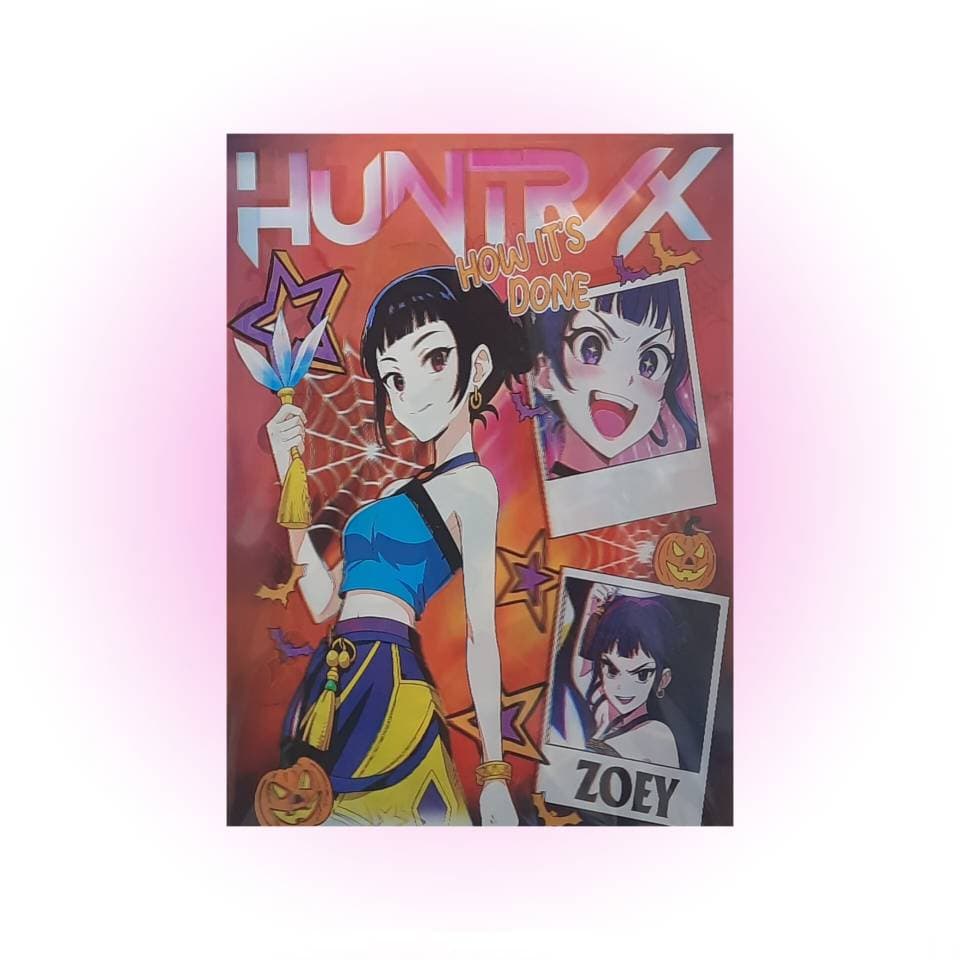 پوستر سه بعدی شکارچیان شیاطین کیپاپ (kpop demon hunters)