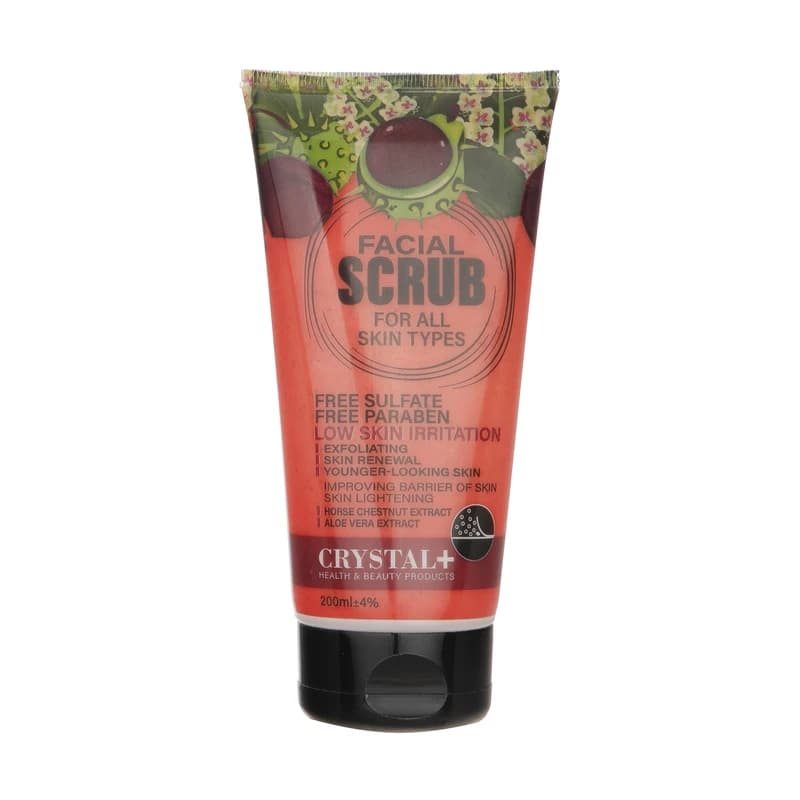 اسکراب لایه بردار پوست کریستال مدل Horse Chestnut-Aloe Vera حجم 200 میل