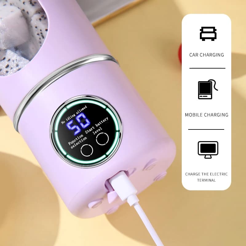 مخلوط کن شارژی HS-870 ظرفیت 700 میلی‌لیتر — تصویر ۶