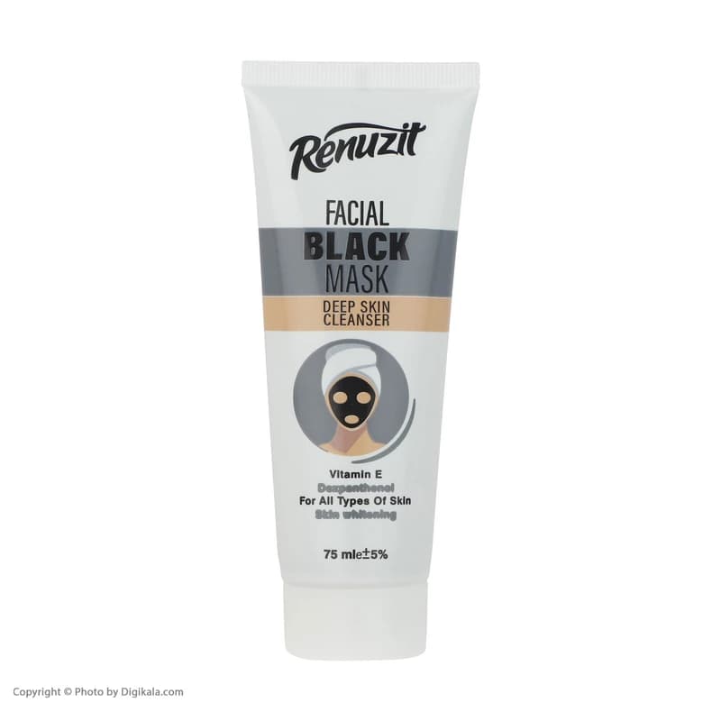 ماسک صورت رینوزیت مدل Black Deep حجم 75 میلی لیتر — تصویر ۴