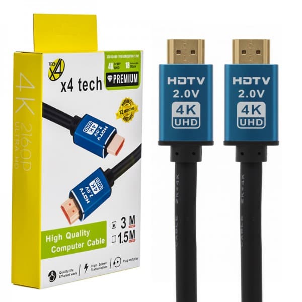 کابل HDMI ایکس فورتک مدل 4K طول 3 متر