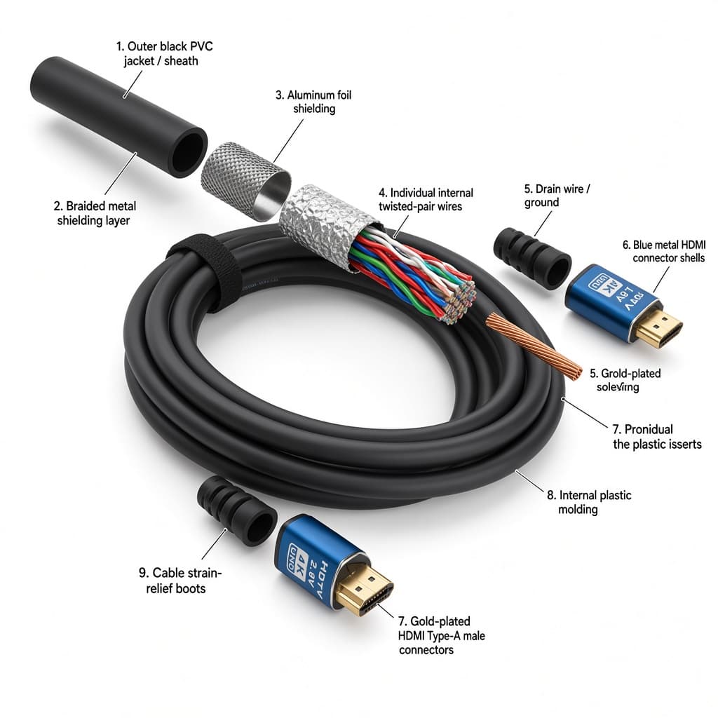 کابل HDMI ایکس فورتک مدل 4K طول 3 متر — تصویر ۲