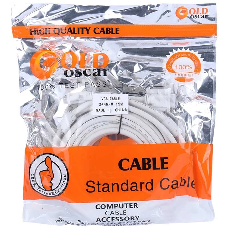 کابل 4+3 VGA گلد اسکار طول 15 متر