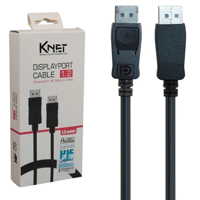 کابل تبدیل DisplayPort 1.2 کی نت مدل K-C300 طول 1.5 متر