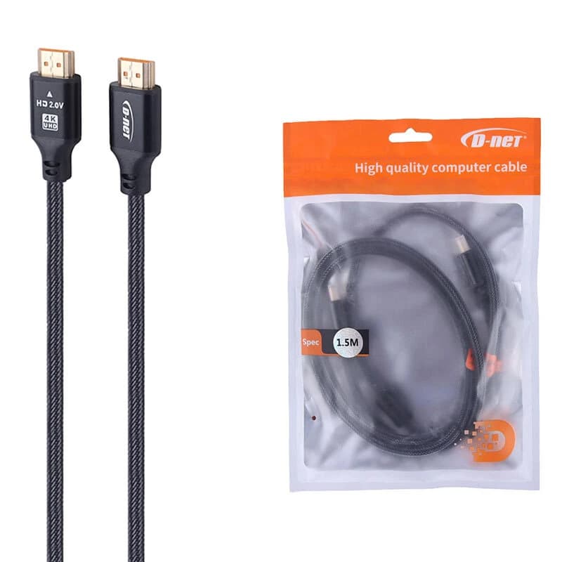 کابل D-Net HDMI 4K 1.5m پوست ماری