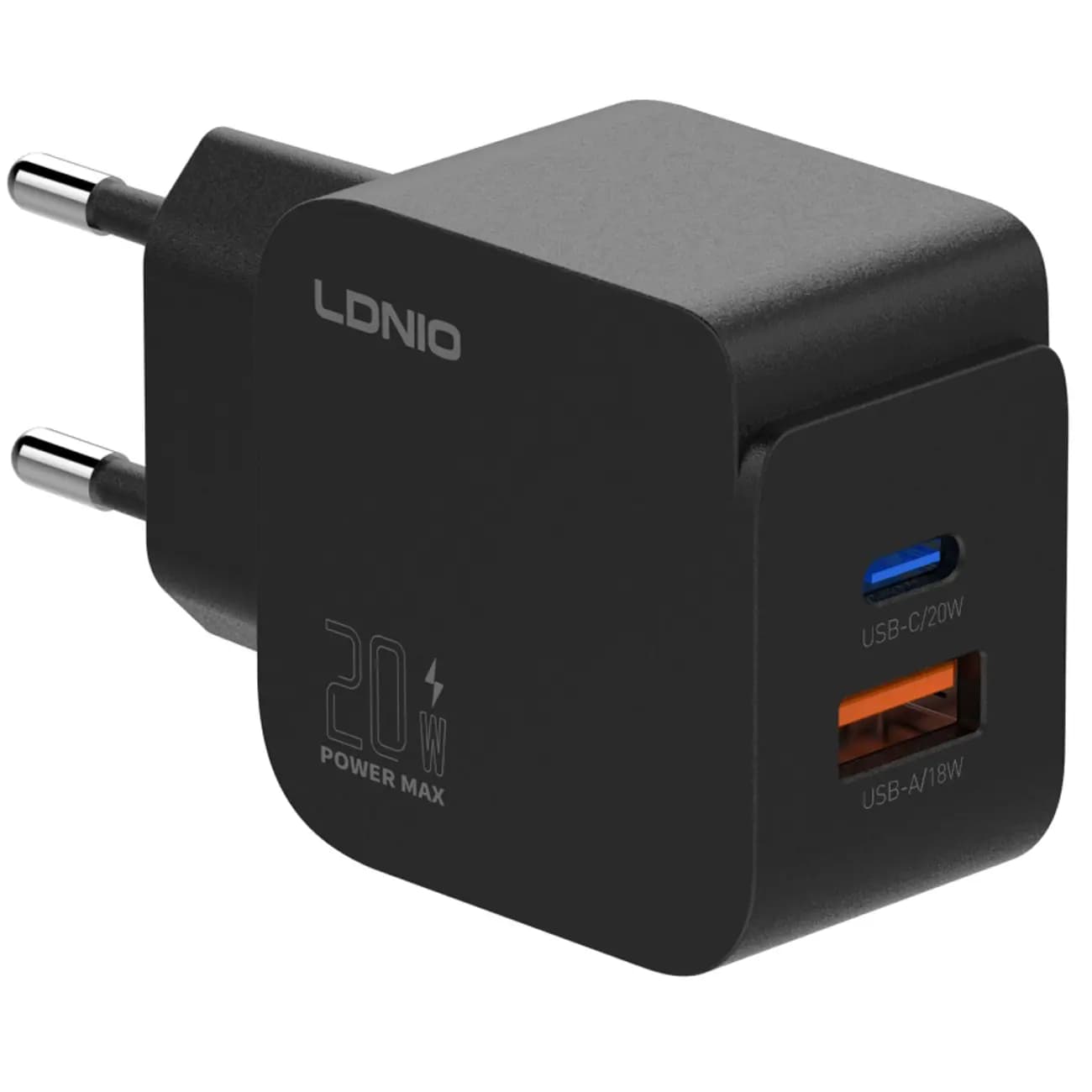 شارژر LDNIO Q1 | شارژ سریع 20 وات USB-C و USB-A