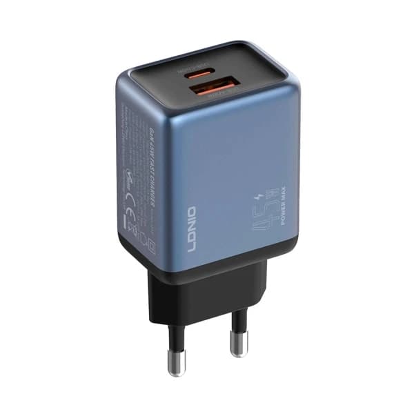شارژر LDNIO Q12 | شارژر GaN توان 45 وات