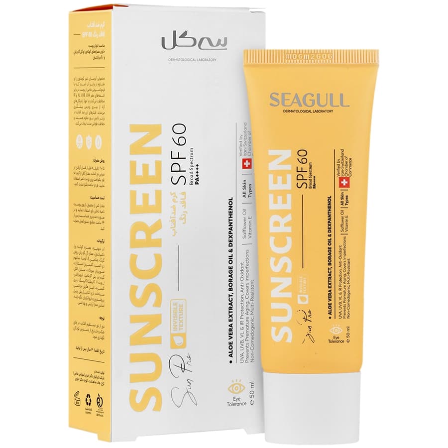 کرم ضد آفتاب SPF60 سان پرو بی رنگ سی گل 50 میل