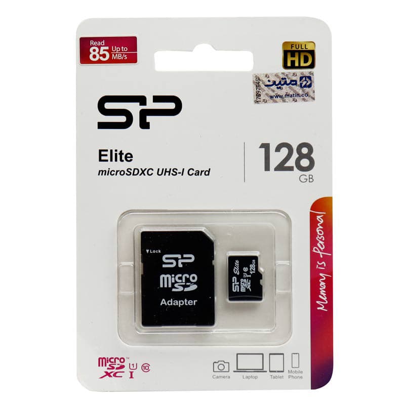 کارت حافظه Micro SDXC سیلیکون پاور 128 گیگ مدل Elite کلاس 10 — تصویر ۲