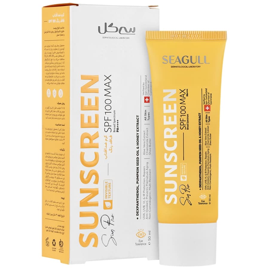 کرم ضد آفتاب SPF100 سان پرو بی رنگ سی گل 50 میل — تصویر ۲