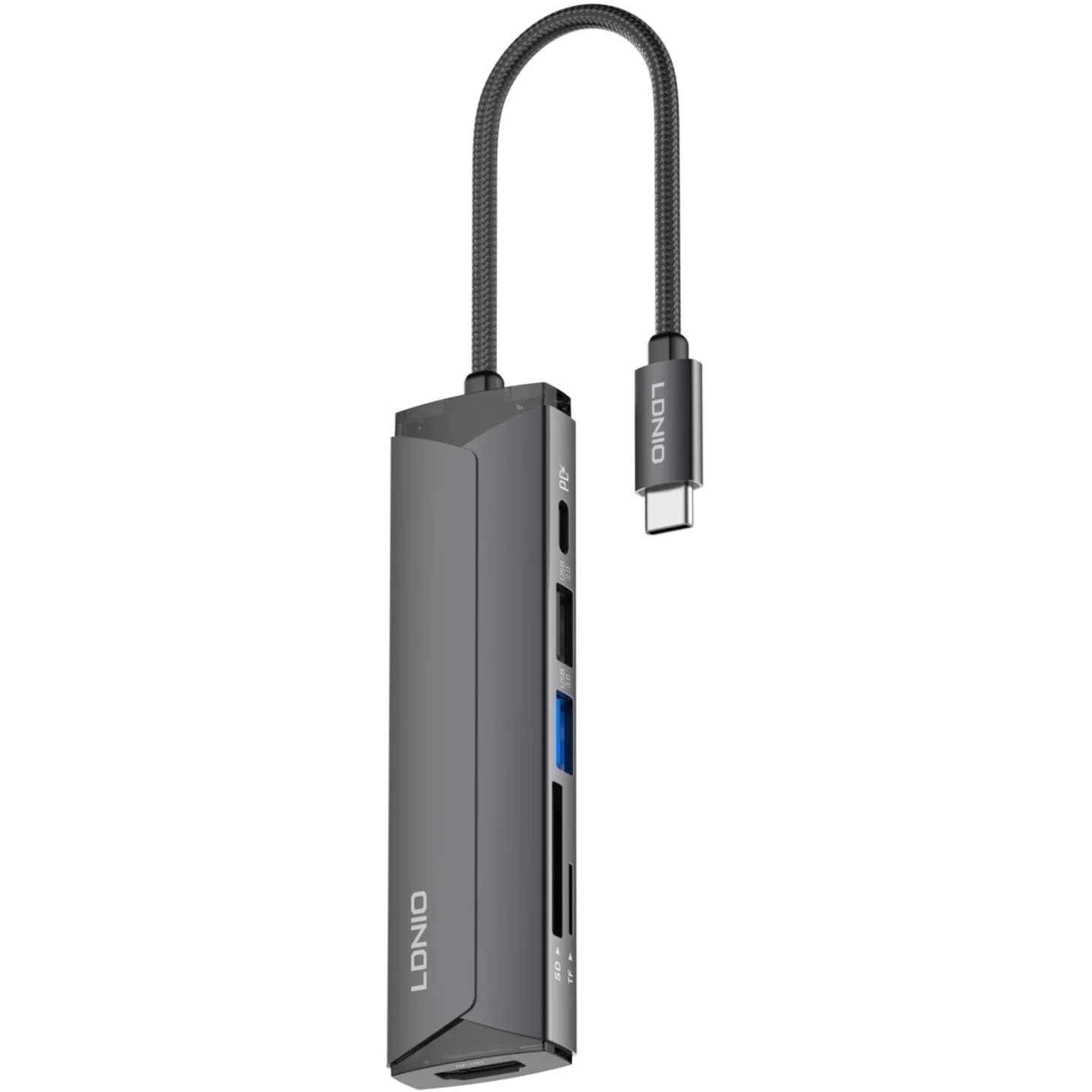 هاب 6 پورت تایپ سی الدینیو مدل DS-56H — تصویر ۶