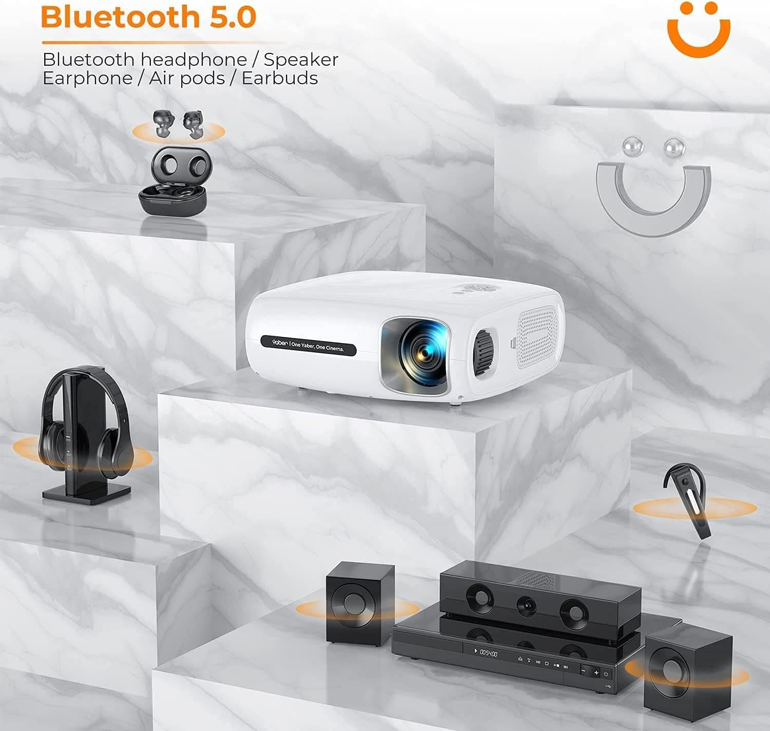 ویدیو پروژکتور یابر مدل Pro V7 — تصویر ۵